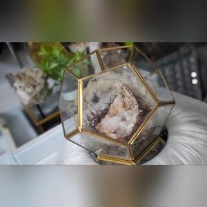 Moroccan Calcite & Quartz Crystal Geode